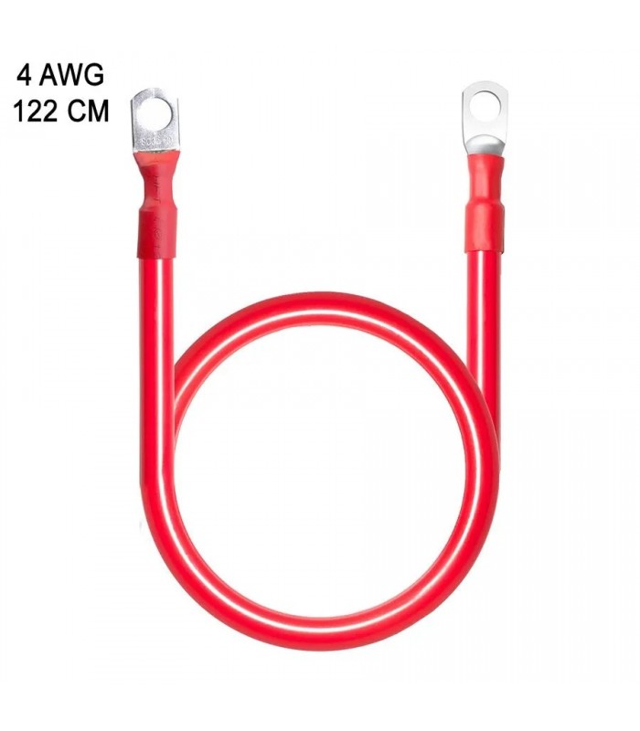 RedLink Câble avec terminaux 3/8 po pour batterie - 4 AWG - 122 cm - Rouge RedLink Câble avec terminaux 3/8 po pour batterie - 4 AWG - 122 cm - Rouge