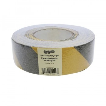 RedTools Ruban antidérapant - 5 cm X 18 m - Jaune/Noir