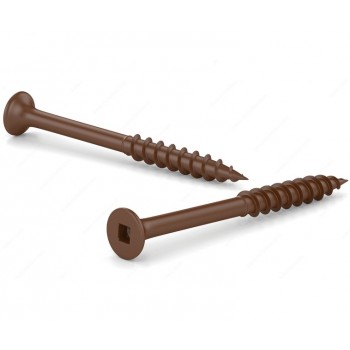 Reliable Vis à bois traité #10 × 4 po. Brun – 100 unités