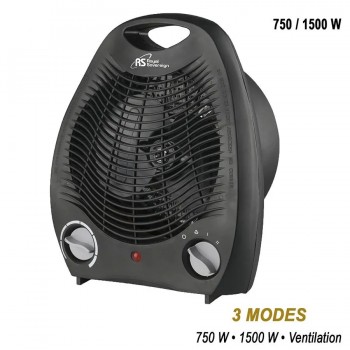 Radiateur portatif ROYAL SOVEREIGN à ventilateur - 750/1500 W - Noir