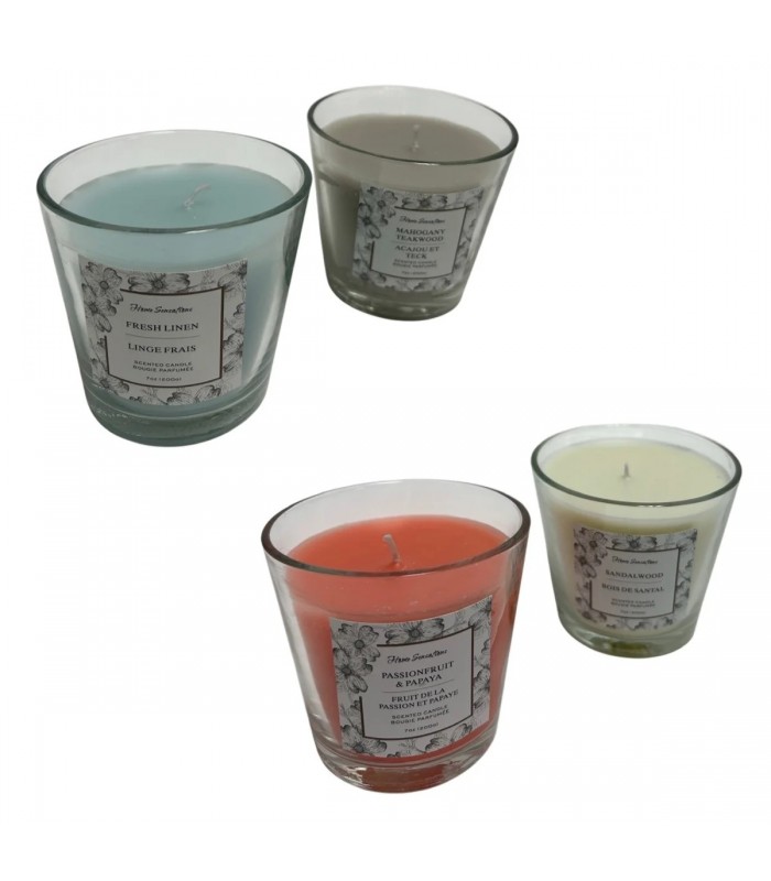 Home Sensations Bougie parfumée en verre - Choix de fragrances Home Sensations Bougie parfumée en verre - Choix de fragrances