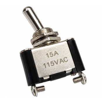 Interrupteur à levier SPST marche-arrêt, 15 A, 115 V CA, trou de 12 mm