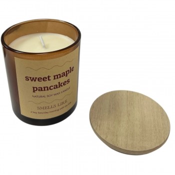 Bougie Parfumée Crêpes sucrées à l'érable – Cire de Soja Naturelle