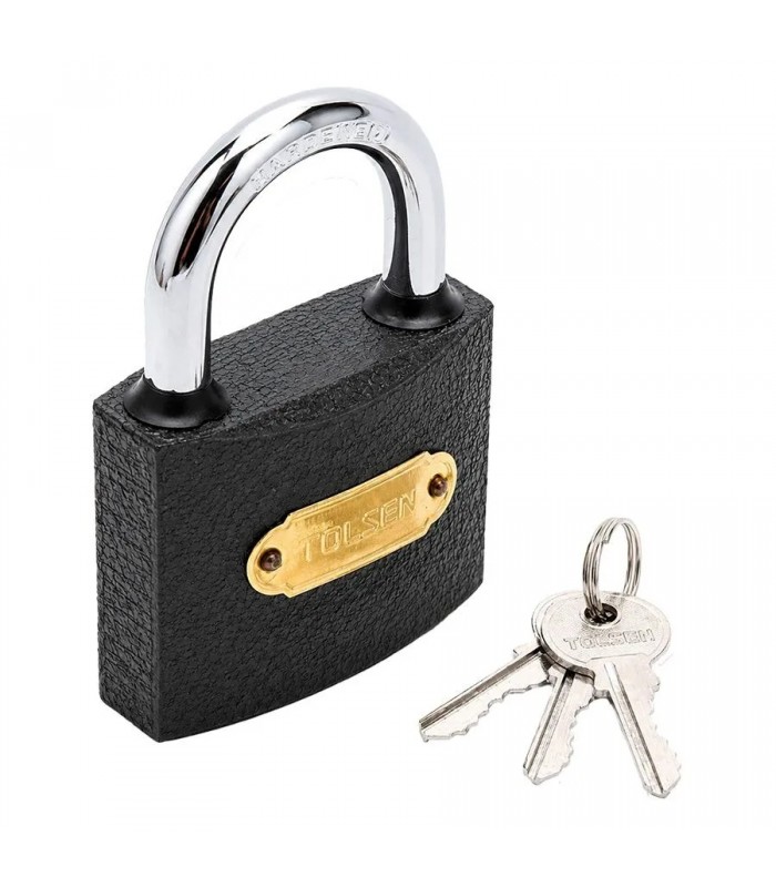 Cadenas en fer robuste TOLSEN avec 3 clés - 50 mm