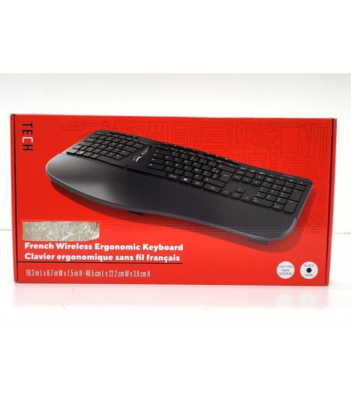 Clavier ergonomique sans fil français Clavier ergonomique sans fil français