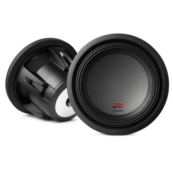 Haut-Parleur d'extrêmes graves Alpine R-W12D4 R-Series 12 pouces avec deux bobines vocales de 4 ohms