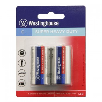 Westinghouse C Super Heavy Duty 2 Pack