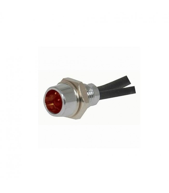 Support DEL Chrome 12V - Rouge