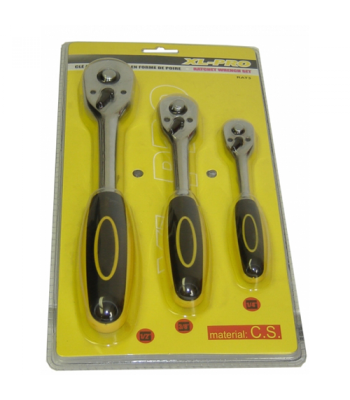 Hand ratchet set - 3 pcs