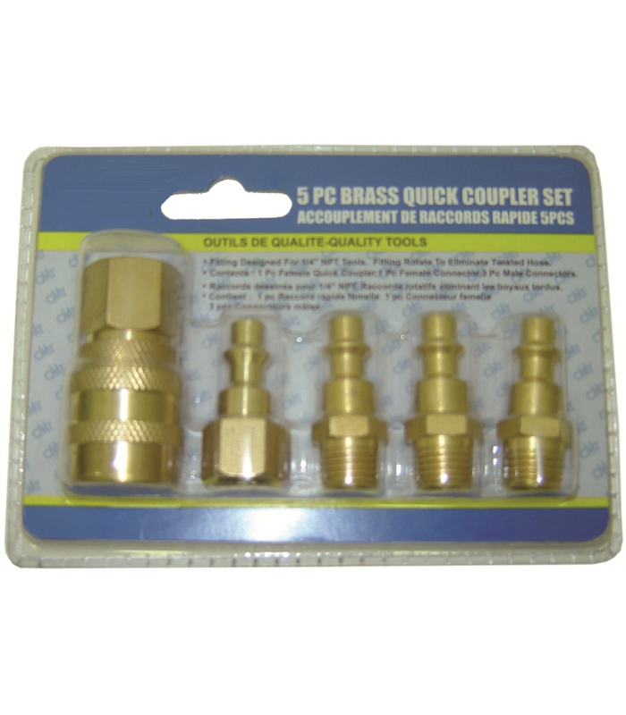 Quick coupler set - 5 pcs Rodac ¼ NPT