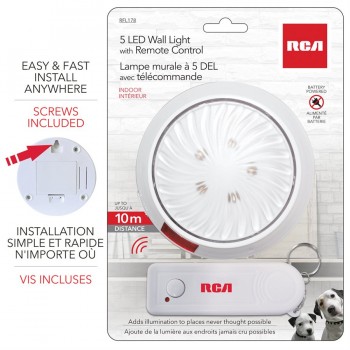RCA 5-LED Wall light with remote control
