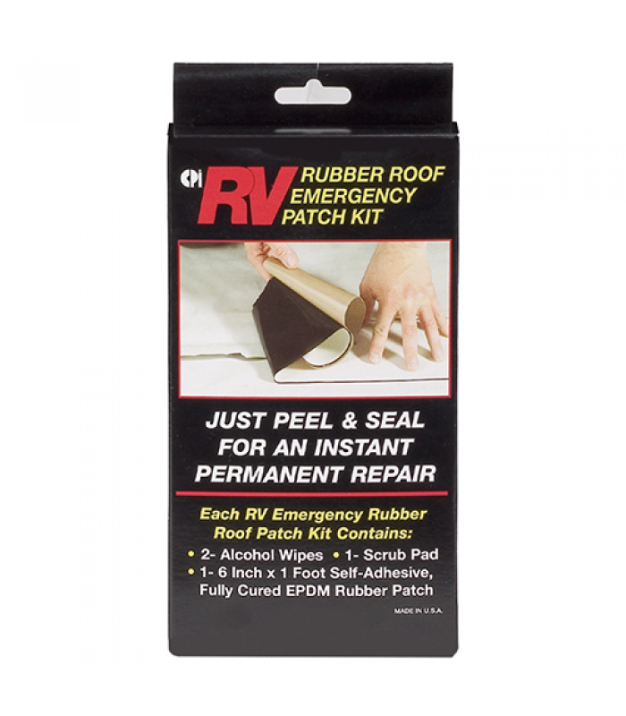 Rubber roof emergency patch kit