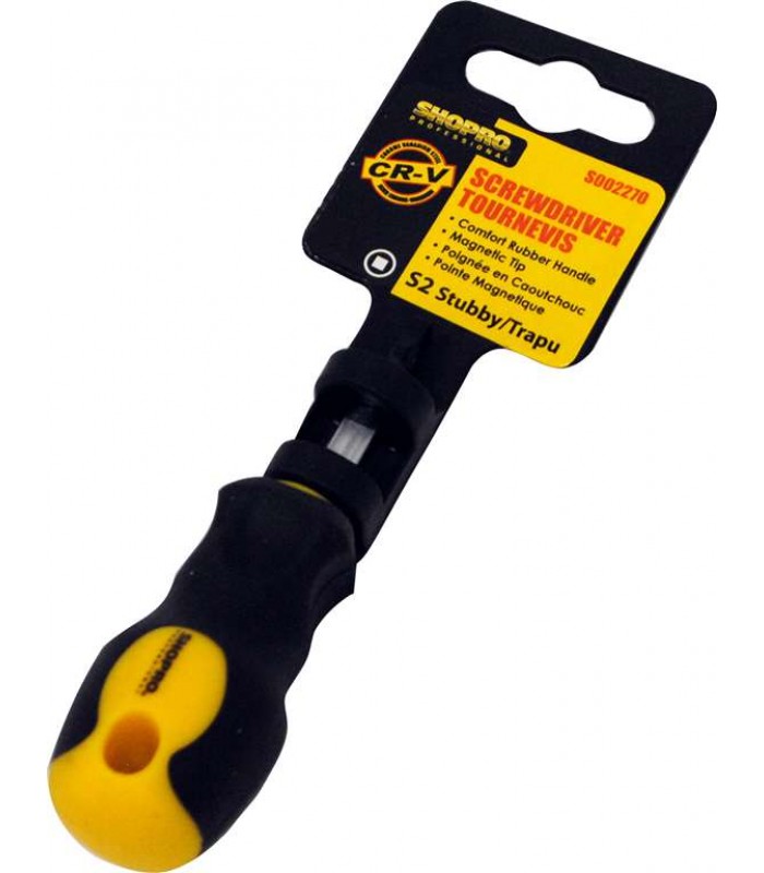 SHOPRO Stubby Screwdriver Square S2 1-1/2 in.