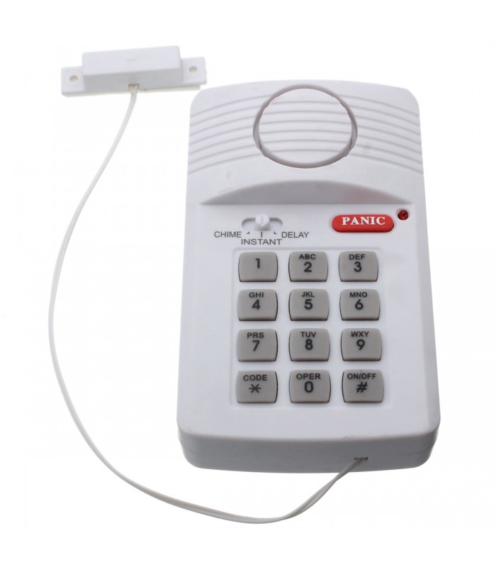 Wireless Security Keypad Door Alarm System With Panic Button