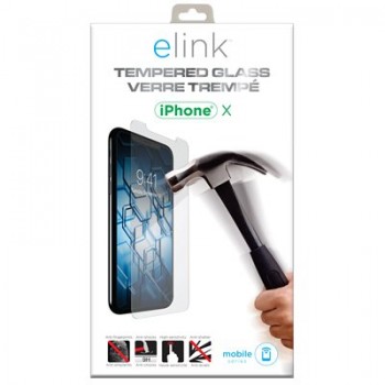 eLink Tempered glass screen protector for iPhone X
