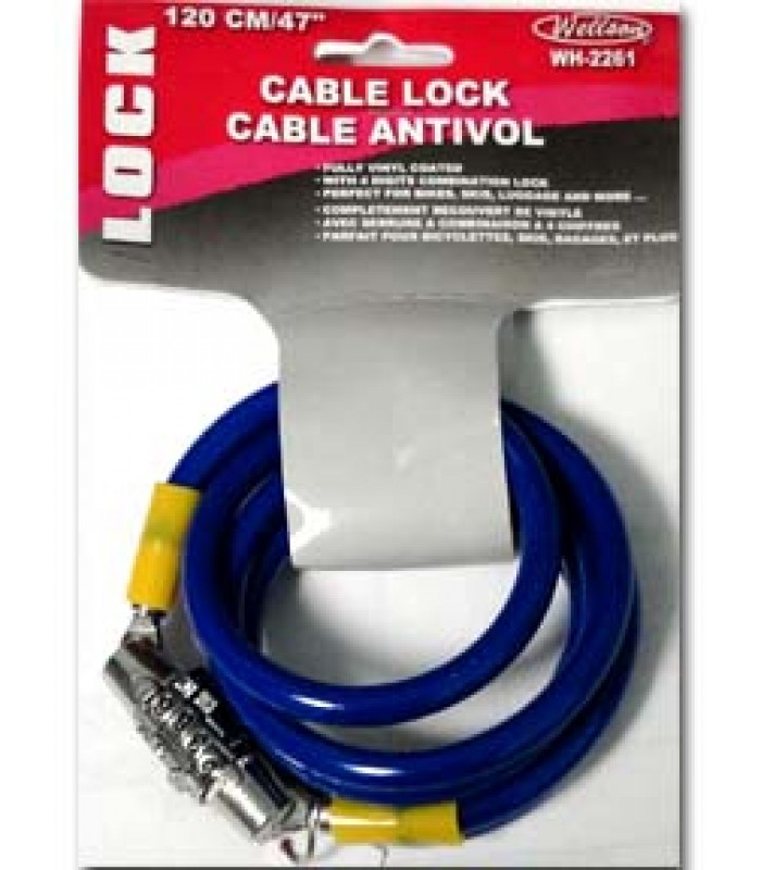 Wellson cable lock 120cm/47