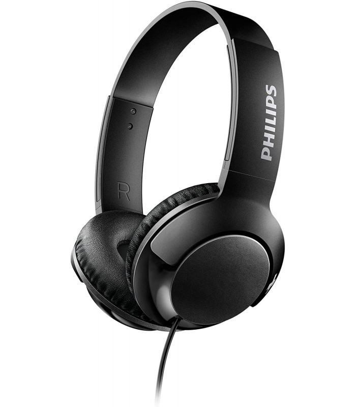 Philips BASS+ On Ear Headphones - Black