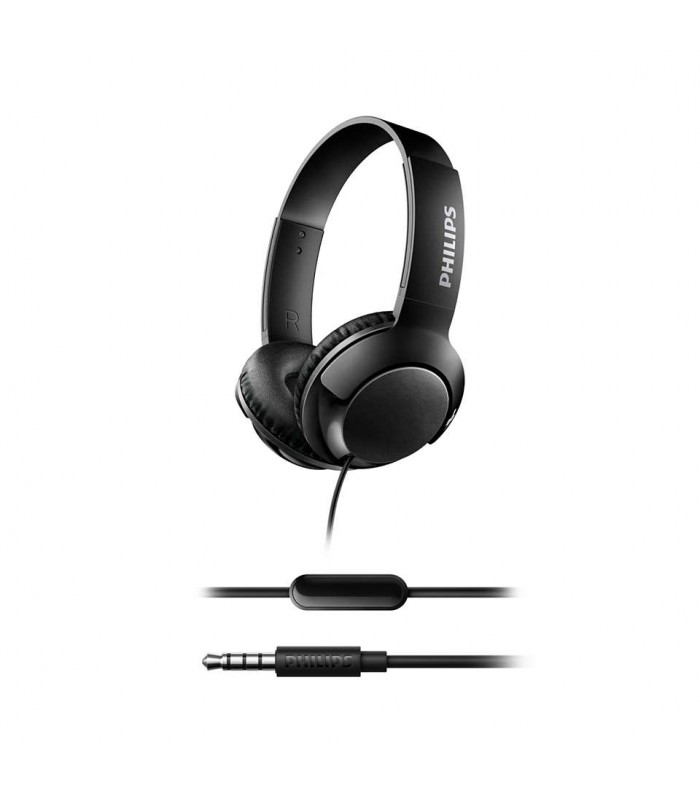 Philips BASS+ Casque découte avec microphone - Black