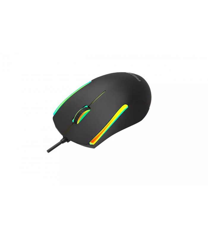 Souris de jeu USB Philips avec RGB «Ambiglow» FX 1200 dpi, ergonomique, résistante aux éclaboussures