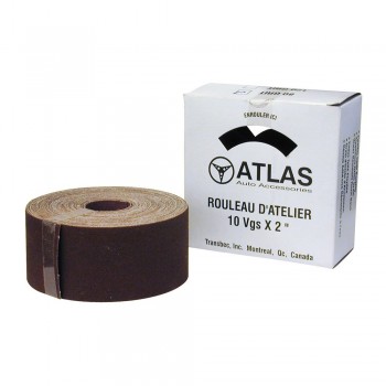 Atlas Shop Roll Sand Paper 2" (51mm) X 30' (9.1m) 120 Grit