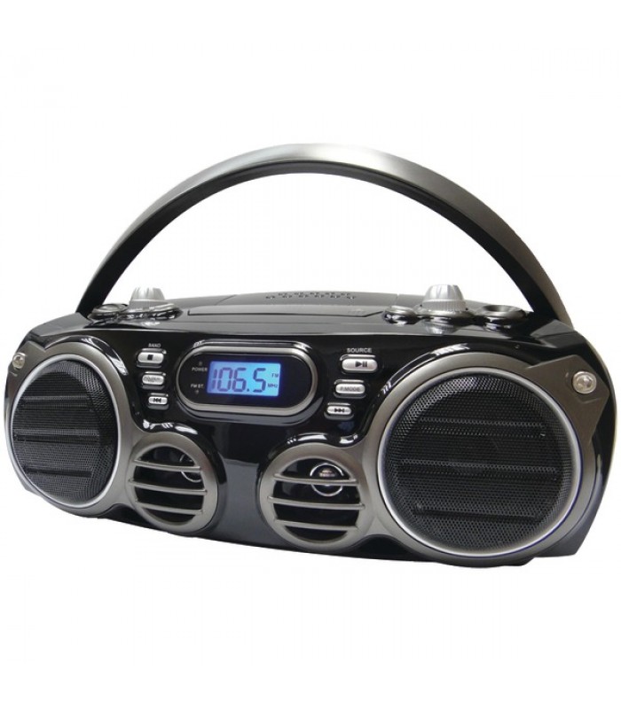 Sylvania SRCD682BT Bluetooth Boombox Portable CD Radio - Recertified