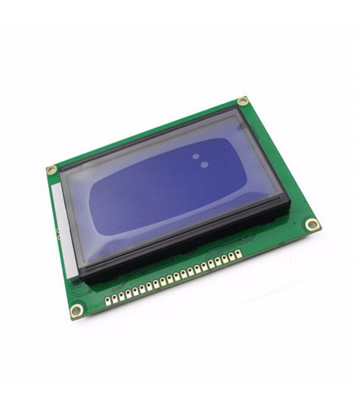 Rétro-éclairage bleu graphique LCD ST7920 128x64 pour EasyPIC5