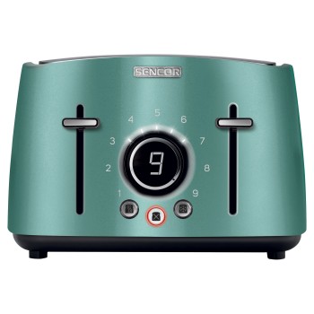 Grille-pain 4 tranches Fini Métallique Haut de Gamme Turquoise Sencor ( STS-6071GR-NAA1 )