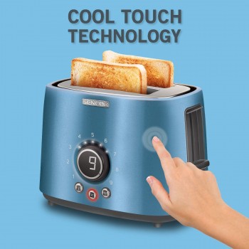 Sencor 2-Slice Toaster in a Sleek Metallic Finish Blue ( STS-6052BL-NAA1 )
