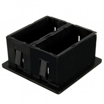  Plastique noir Rocker Switch clip support de panneau de logement pour 2 commutateurs