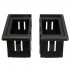 Black Plastic Rocker Switch Clip Panel Holder Housing for 2 Switches