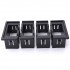 Plastique noir Rocker Switch clip support de panneau de logement pour 4 commutateurs