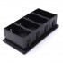 Black Plastic Rocker Switch Clip Panel Holder Housing for 4 Switches