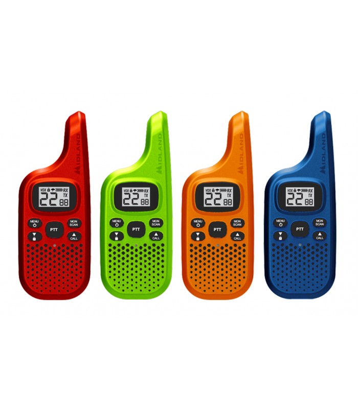 MIDLAND X TALKER 4 PACK OF 2-WAY RADIOS UP TO 16 MILES/25KM