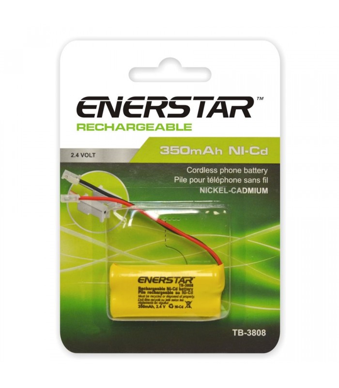 Enerstar Cordless Phone Rechargeable Battery 2.4V 350mAh