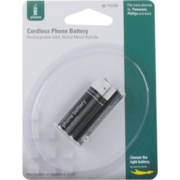 Piles rechargeables 2 x AAA 700mAh pour téléphone sans-fil de GE