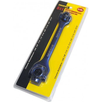 SHOPRO Dog Bone Socket Wrench SAE 8-In-1
