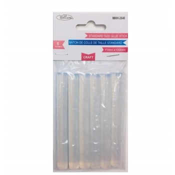 Bâtonnets de colle  11mm x 100mm, 6 mcx de Wellson