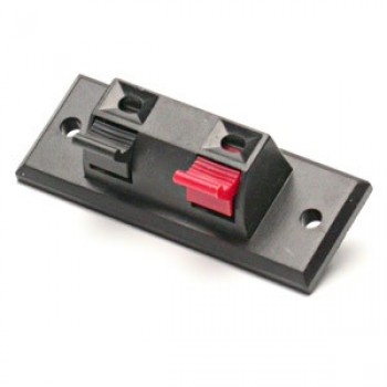 Borne à ressort pour boite de son - 2 Contacts