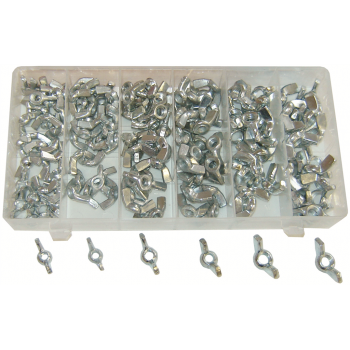 Assortiment d'écrous à oreilles - 150 pcs Rodac