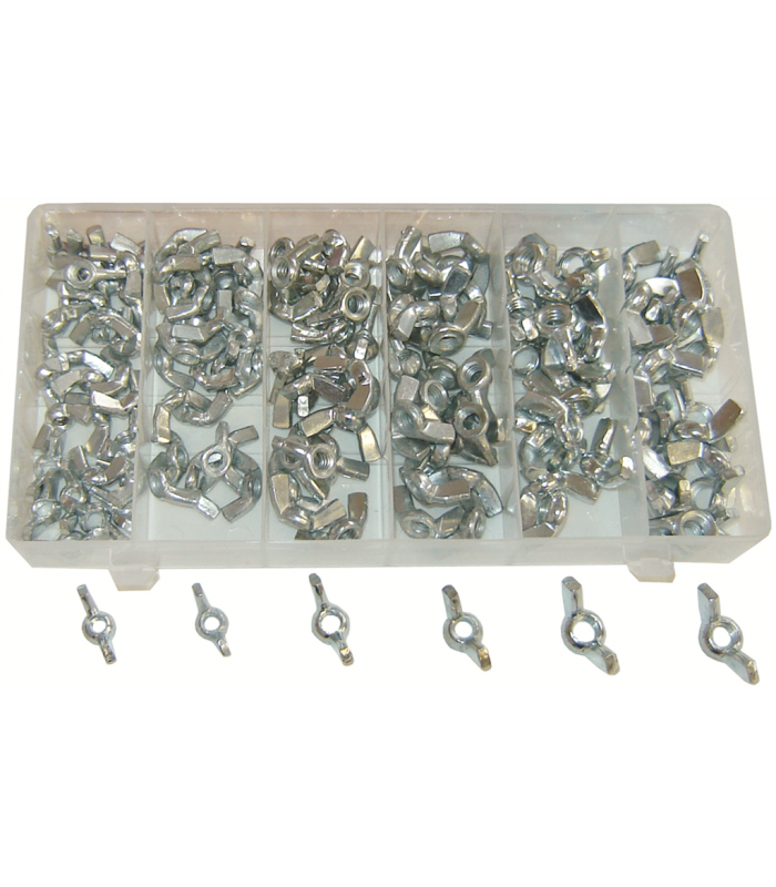 Assortiment décrous à oreilles - 150 pcs Rodac