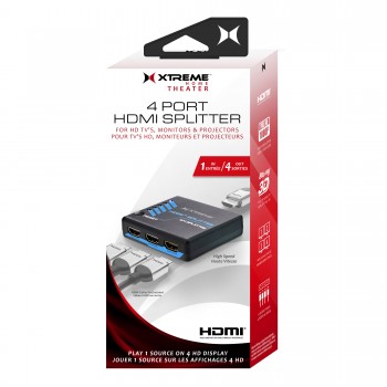  Xtreme 4 Port HDMI Splitter