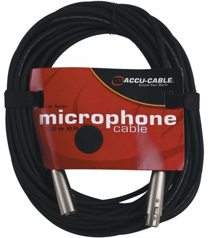 Câble balancé pour microphone XLR mâle à femelle 30.48m (100pi) de Accu-Cable