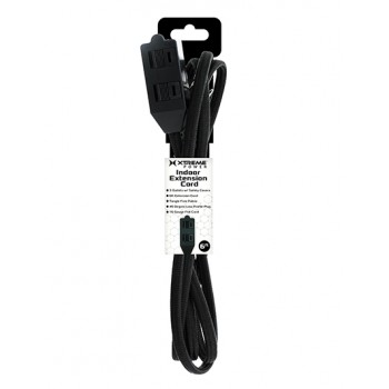 Xtreme 6Ft Indoor Extension Cord - Black