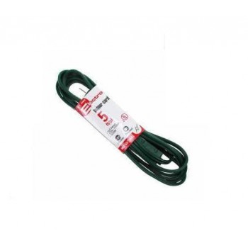 AC indoor extension cord 2 pins 5 ft. - Green