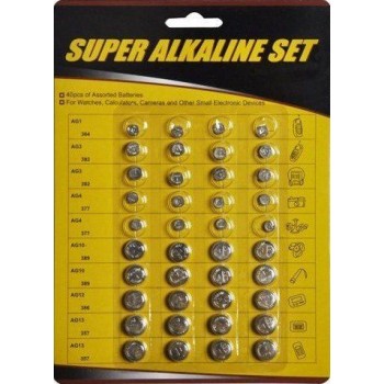 CA Alkaline batteries assorted - Pack of 40