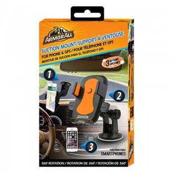 Armor All AMK3-0117-BLK Universal Suction Phone