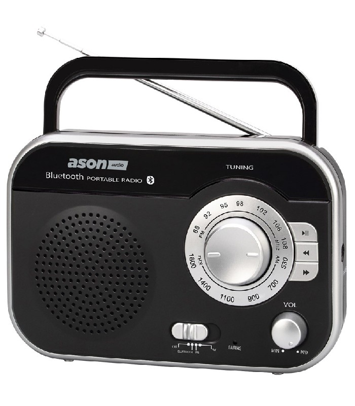 Ason Audio Radio AM/FM Bluetooth - Noir