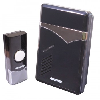 Ason Decor Carillon d'entrée sans fil - 1 bouton-poussoir