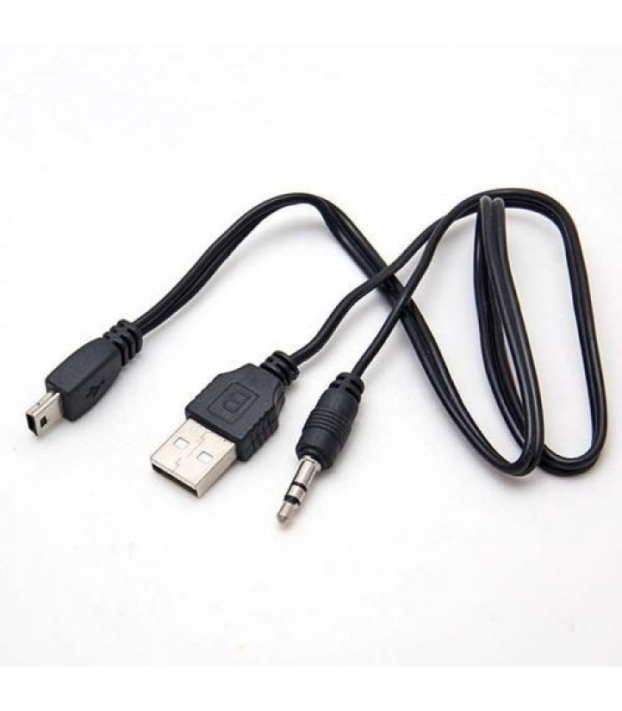 Cable Mini USB B 5pin male to 3.5mm stereo