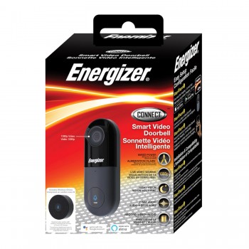 Energizer Smart 1080p Wired Video Doorbell with Wireless Chime